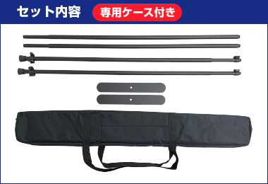 スマートウォールセット内容(専用ケース付き)